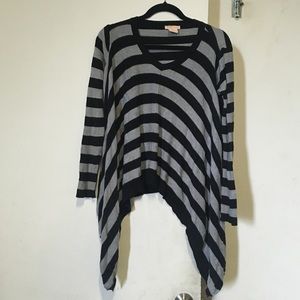 A symmetrical sweater